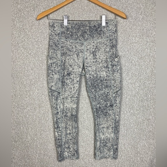 Lululemon speed up crop 21” luxtreme Antiqued Alpine white multi running - Picture 2 of 12